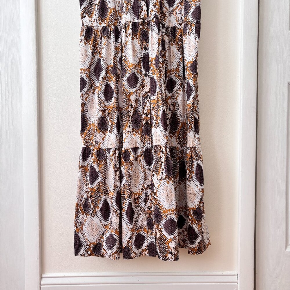 Anthropologie Maeve Snake Printed Maxi Dress - Picture 6 of 9